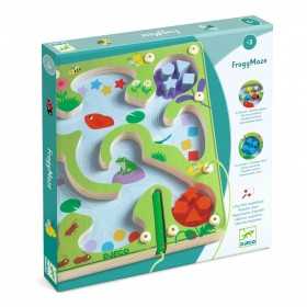 FROGYMAZE gioco LABIRINTO IN LEGNO stagno DJECO magnetico DJ01614 età 3+ Djeco - 1