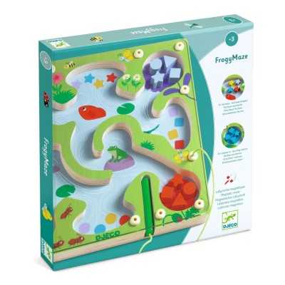 FROGYMAZE gioco LABIRINTO IN LEGNO stagno DJECO magnetico DJ01614 età 3+ Djeco - 1