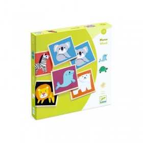 MEMO WOOD gioco MEMORY in legno DJECO animali DJ01624 età 2+ Djeco - 1
