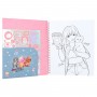 ALBUM kit artistico TOP MODEL spiralato COLOURING BOOK da colorare CHRISTY & GINGER TOP MODEL - 2