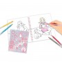 ALBUM kit artistico TOP MODEL spiralato COLOURING BOOK da colorare CHRISTY & GINGER TOP MODEL - 4