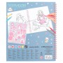 ALBUM kit artistico TOP MODEL spiralato COLOURING BOOK da colorare CHRISTY & GINGER TOP MODEL - 5
