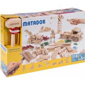 EXPLORER E318 costruzioni IN LEGNO senza colla MATADOR ad incastro 318 PEZZI età 5+ - 1