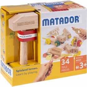 MAKER M034 costruzioni IN LEGNO senza colla MATADOR ad incastro 34 PEZZI età 3+ MATADOR - 2