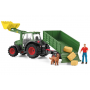 TRATTORE CON RIMORCHIO miniatura SCHLEICH 42608 fattoria FARM WORLD età 3+ Schleich - 4