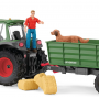 TRATTORE CON RIMORCHIO miniatura SCHLEICH 42608 fattoria FARM WORLD età 3+ Schleich - 5