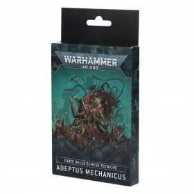 CARTE DELLE SCHEDE TECNICHE datasheet cards ADEPTUS MECHANICUS warhammer 40k IN ITALIANO età 12+