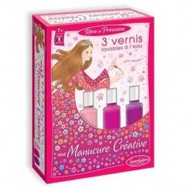 MINI MANICURE CREATIVA set di 3 smalti LAVABILI all'acqua SENTOSPHERE età 7+ SentoSphere - 1