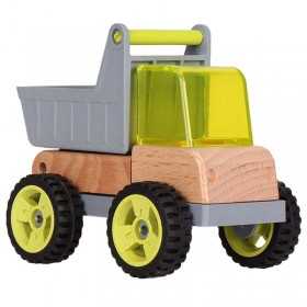 CAMION ribaltabile VAROOM giocattolo IN LEGNO bamboo MINI ECO VEHICLE età 18 mesi + - 1