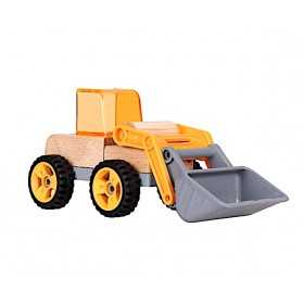RUSPA shovel VAROOM giocattolo IN LEGNO cantiere MINI ECO VEHICLES età 3+ - 1