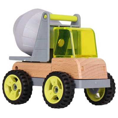 BETONIERA mixer VAROOM giocattolo IN LEGNO cantiere MINI ECO VEHICLES età 3+ - 1