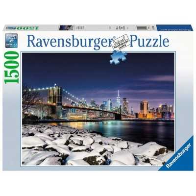 PUZZLE 1500 INVERNO A NEW YORK ravensburger 1500 PEZZI cm 80 x 60 Ravensburger - 1