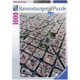 PUZZLE 1000 BARCELLONA DAL CIELO ravensburger 1000 PEZZI cm 70 x 50