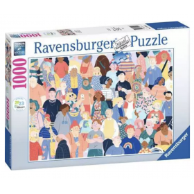 PUZZLE 1000 GENTE DA PUZZLE ravensburger 1000 PEZZI cm 70 x 50