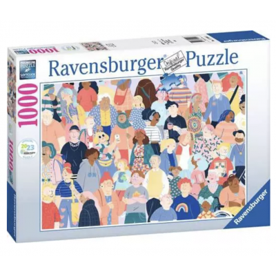PUZZLE 1000 GENTE DA PUZZLE ravensburger 1000 PEZZI cm 70 x 50 Ravensburger - 1