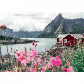 PUZZLE 1000 LOFOTEN NORVEGIA ravensburger 1000 PEZZI cm 70 x 50