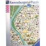 PUZZLE 1000 MAPPA DI SIVIGLIA ravensburger 1000 PEZZI cm 70 x 50 Ravensburger - 1