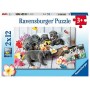PUZZLE 2X12 PICCOLE PALLE DI PELO ravensburger 2 PUZZLE DA 12 PEZZI età 3+ Ravensburger - 1