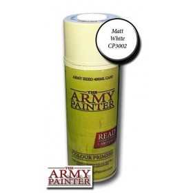 SPRAY BIANCO white matt PRIMER base OPACO bomboletta THE ARMY PAINTER colore 400 ML THE ARMY PAINTER - 1
