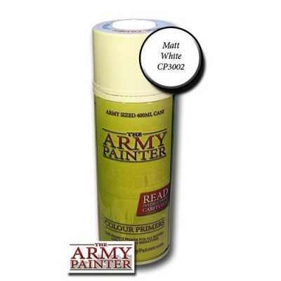 SPRAY BIANCO white matt PRIMER base OPACO bomboletta THE ARMY PAINTER colore 400 ML THE ARMY PAINTER - 1