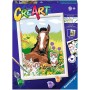 PULEDRO E GATTINO kit artistico CREART ravensburger 15 COLORI con cornice e STICKERS età 9+ Ravensburger - 1