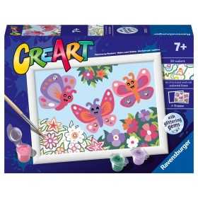 FARFALLE kit artistico CREART ravensburger 10 COLORI con cornice GLITTER età 7+ Ravensburger - 1