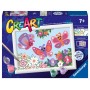 FARFALLE kit artistico CREART ravensburger 10 COLORI con cornice GLITTER età 7+ Ravensburger - 1
