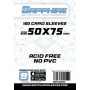 100 BUSTINE PROTETTIVE sapphire WHITE card sleeves 50 x 75 mm RED GLOVE trasparenti Red Glove - 1
