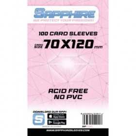 100 BUSTINE PROTETTIVE sapphire PINK card sleeves 70 x 120 mm RED GLOVE rosa TRASPARENTI