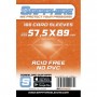 100 BUSTINE PROTETTIVE sapphire ORANGE card sleeves 57,5 x 89 mm RED GLOVE arancione TRASPARENTI Red Glove - 1