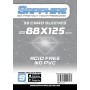 50 BUSTINE PROTETTIVE sapphire GREY card sleeves 88 x 125 mm RED GLOVE grigio TRASPARENTI Red Glove - 1