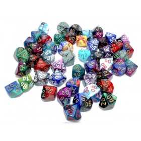 Dado d10% Chessex Gemini - vari colori - dice Chessex - 1