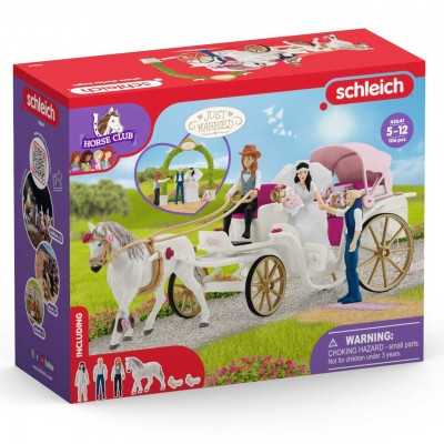 CARROZZA NUZIALE wedding carriage HORSE CLUB miniature in resina SCHLEICH 42641 età 5+ Schleich - 1