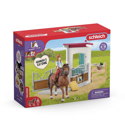 BOX CON HANNAH E CAYENNE cavalli HORSE CLUB miniature in resina SCHLEICH 42710 età 5+ Schleich - 1