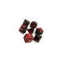 SET DI 7 DADI GEMINI multicolore CHESSEX CHX26433 nero rosso oro ASSORTITI dice Chessex - 1