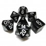 SET DI 7 DADI OPACO bicolore CHESSEX CHX25408 nero bianco ASSORTITI dice Chessex - 1