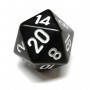 SET DI 7 DADI OPACO bicolore CHESSEX CHX25408 nero bianco ASSORTITI dice Chessex - 2