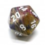 SET DI 7 DADI FESTIVE multicolore CHESSEX CHX27440 carousel bianco ASSORTITI dice Chessex - 2