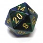SET DI 7 DADI GEMINI 3 multicolore CHESSEX CHX26436 blu verde oro ASSORTITI gdr dice Chessex - 2