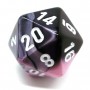 SET DI 7 DADI GEMINI multicolore CHESSEX CHX26430 nero rosa bianco ASSORTITI gdr dice Chessex - 2