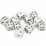 SET DI 12 DADI D6 bicolore SPECKLED mimetico artico CHESSEX CHX25711 dice BIANCO NERO Chessex - 1