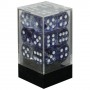 SET DI 12 DADI D6 multicolore NEBULA black white CHESSEX CHX27608 dice BIANCO NERO TRASPARENTE Chessex - 3