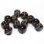 SET DI 12 DADI D6 multicolore LUSTROUS shadow CHESSEX CHX27699 dice OMBRA ORO Chessex - 1