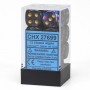 SET DI 12 DADI D6 multicolore LUSTROUS shadow CHESSEX CHX27699 dice OMBRA ORO Chessex - 3