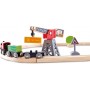 CARGO DELIVERY LOOP pista treno con gru e set locomotiva a batteria HAPE trenini in legno E3731 età 3+ Hape - 4