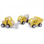MEZZI DA LAVORO set di 3 CONSTRUCTION VEHICLES new classic toys IN LEGNO età 18 mesi + - 1
