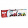 VEICOLI DI SOCCORSO set di 4 EMERGENCY VEHICLES new classic toys IN LEGNO età 18 mesi + - 1
