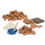 SET DI ACCESSORI kit modellismo IN MATTONI da 100 pezzi TEIFOC 1530 età 6+ TEIFOC - 2