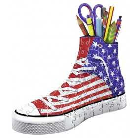 SCARPA PORTAPENNE sneaker usa 3D PUZZLE senza colla RAVENSBURGER modellino 108 PEZZI età 8+ Ravensburger - 1