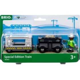 TRENO TRASPORTO ORO ferrovia in legno EDIZIONE SPECIALE trenini BRIO 36083 età 3+ BRIO - 1
